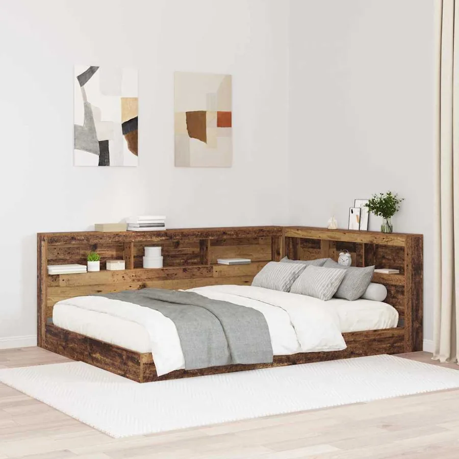 Tête de lit de rangement Bois Ancien 140 cm Bois d'ingénierie