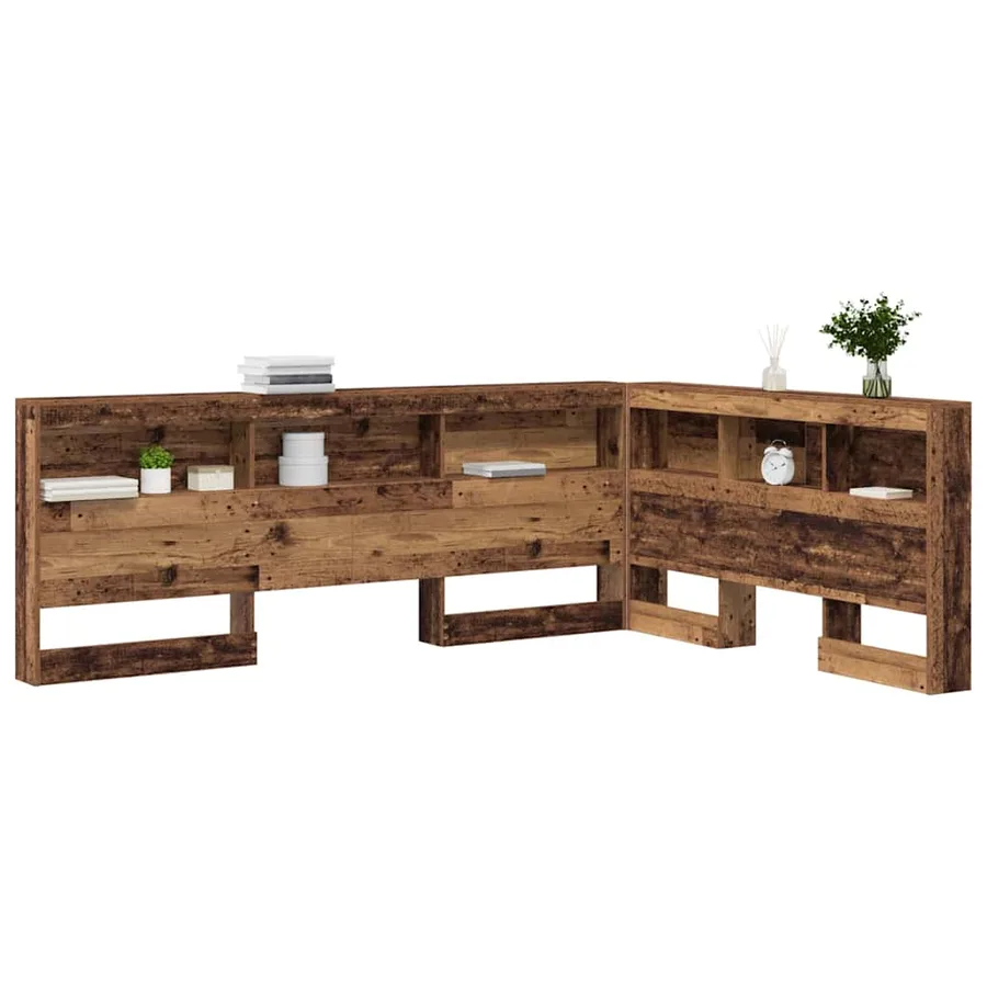 Tête de lit de rangement Bois Ancien 140 cm Bois d'ingénierie - 3
