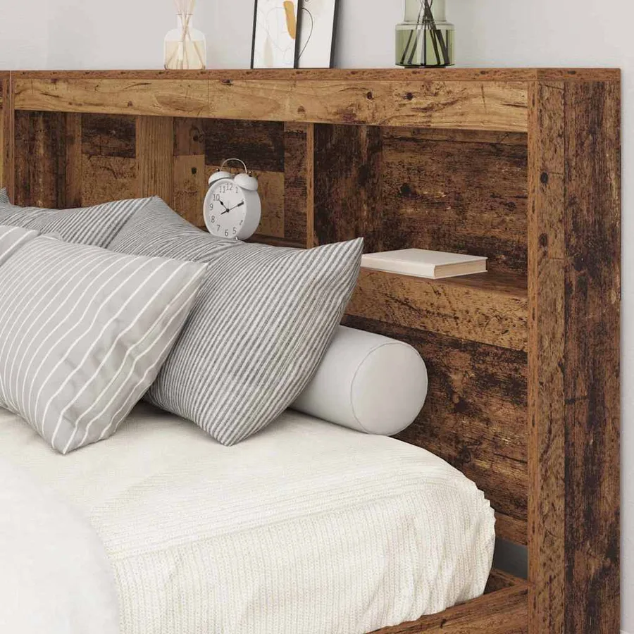 Tête de lit de rangement Bois Ancien 140 cm Bois d'ingénierie - 4
