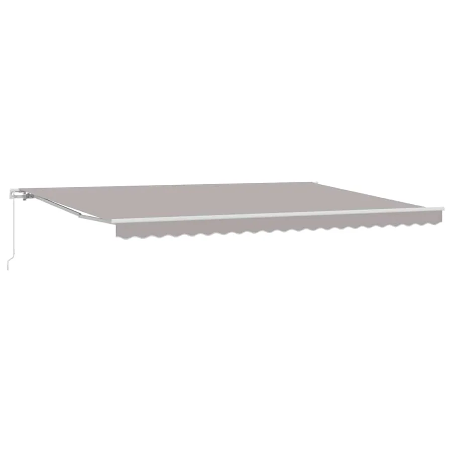 Auvent rétractable Gris clair 500 x 300 x 165 cm