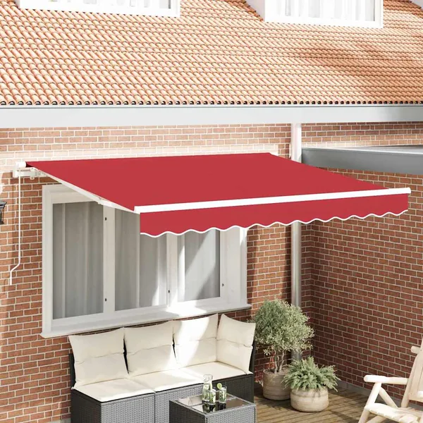 Toile de rechange pour auvent Rouge 3,5 x 2,5 m Polyester
