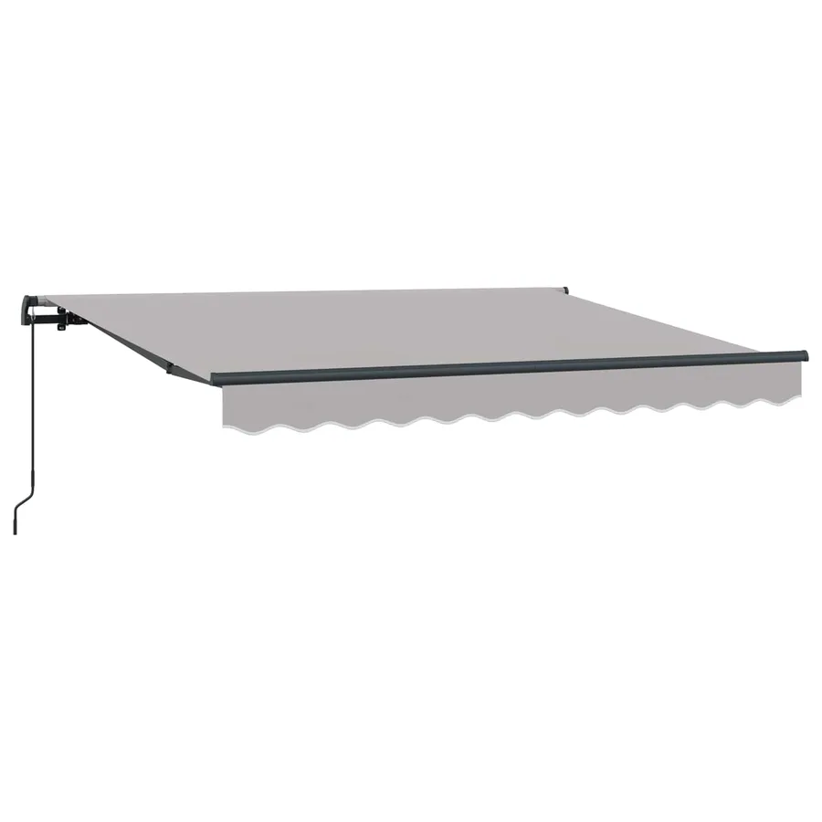 Auvent Rétractable Gris clair 250 x 200 cm tissu - 4