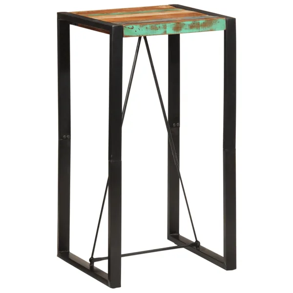 Table de bar 60x55x110 cm bois massif de récupération