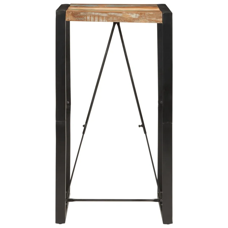 Table de bar 60x55x110 cm bois massif de récupération - 2