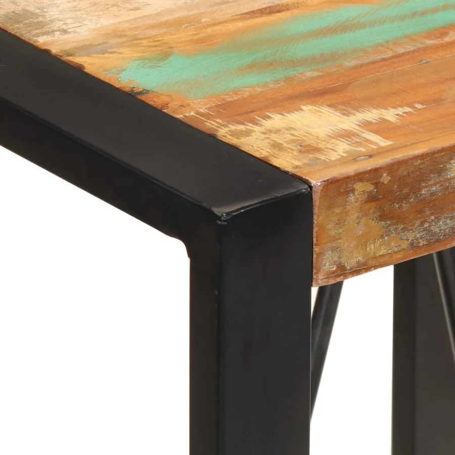 Table de bar 60x55x110 cm bois massif de récupération - 5