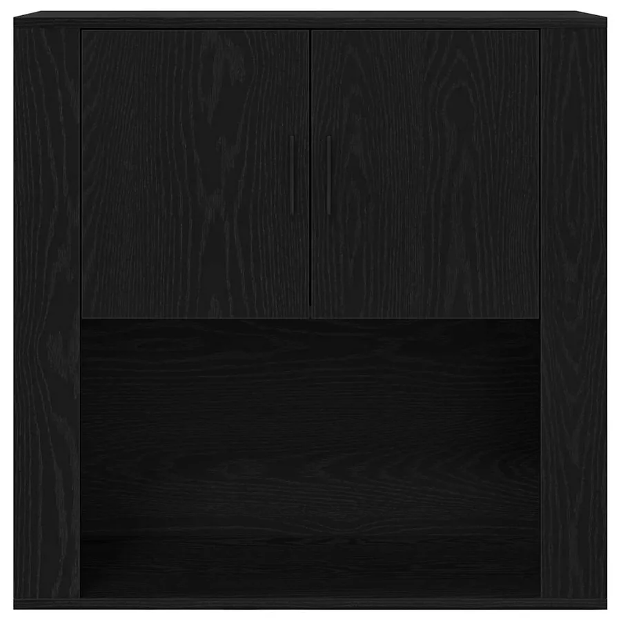 Haut de Buffet Chêne noir 80 x 33 x 150 cm Bois d'ingénierie - 7