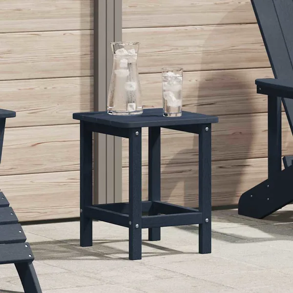 Table d'appoint Bleu marine 38 x 38 x 46 cm Polyéthylène