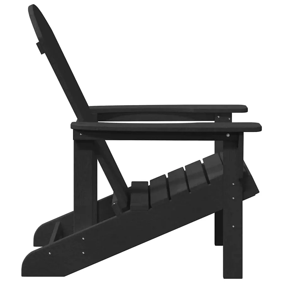 Chaise de jardin 2 pcs Noir 82 x 74 x 92 cm Polyéthylène - 6