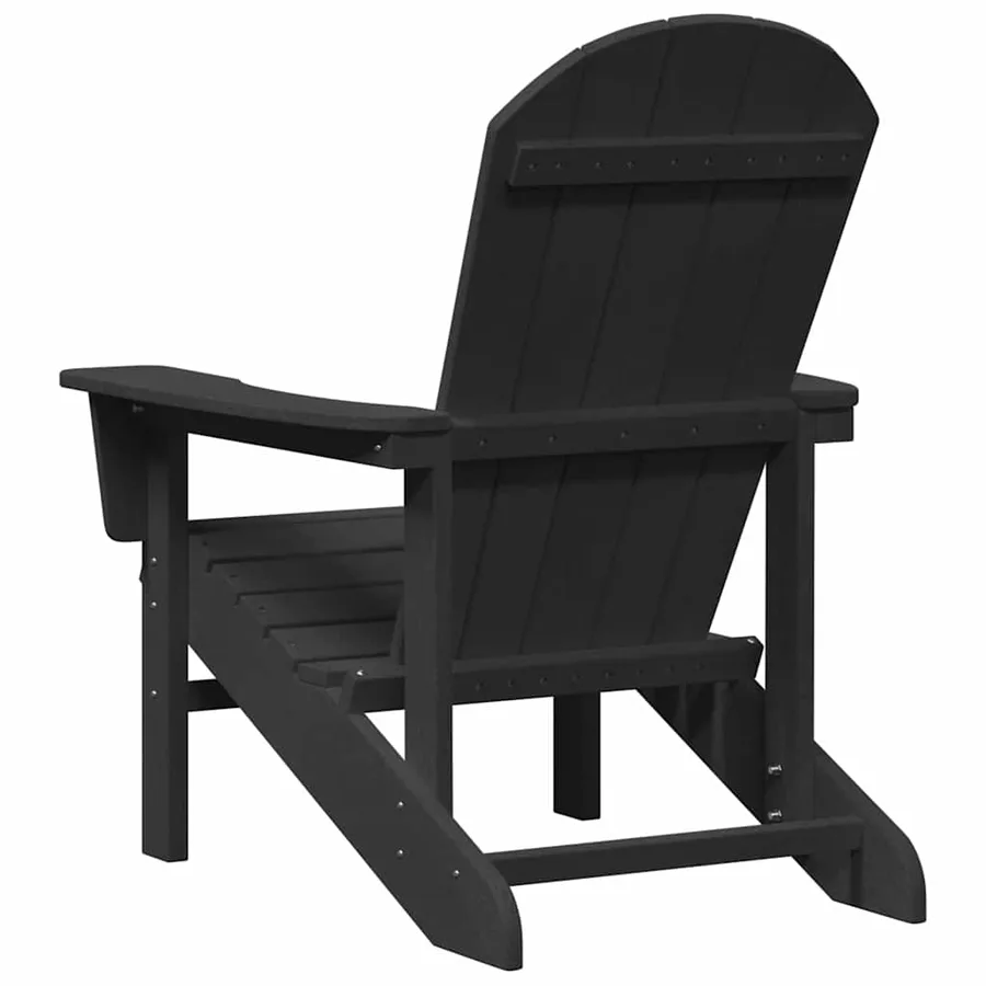 Chaise de jardin 2 pcs Noir 82 x 74 x 92 cm Polyéthylène - 7