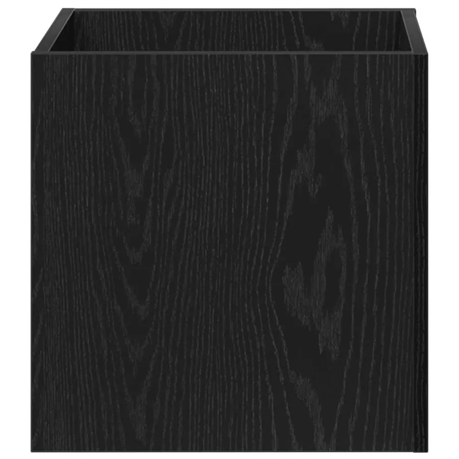 Boîte à plantes Chêne noir 40 x 40 x 40 cm Bois d'ingénierie - 7
