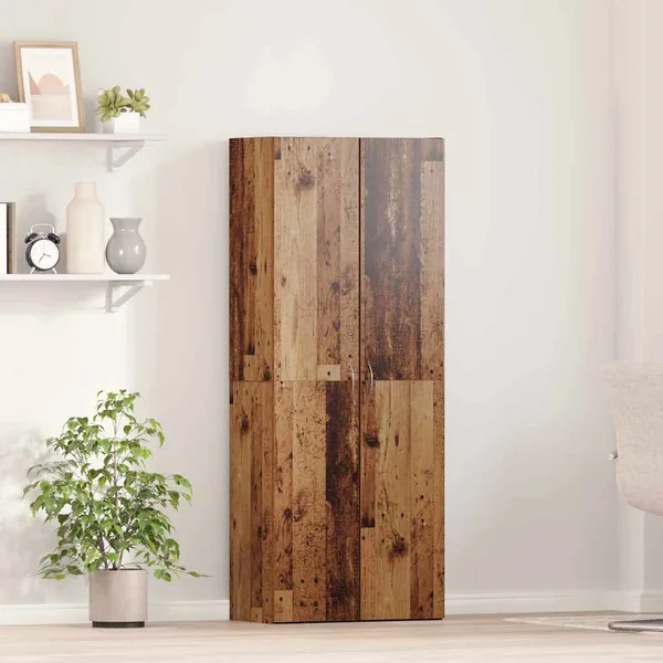 Cabinet de Bureau Bois ancien 60 x 32 x 152,5 cm