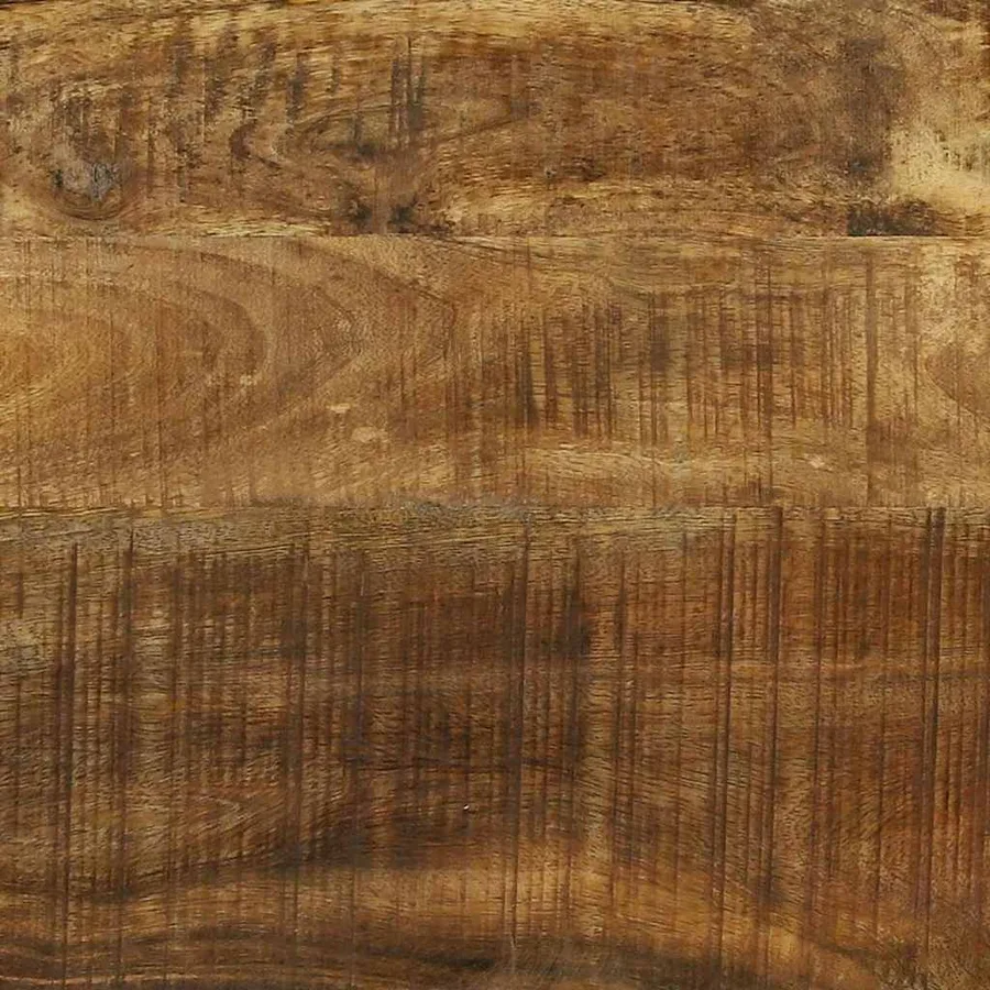 Boîte de rangement 80 x 50 x 50 cm Bois de mangue brut - 12