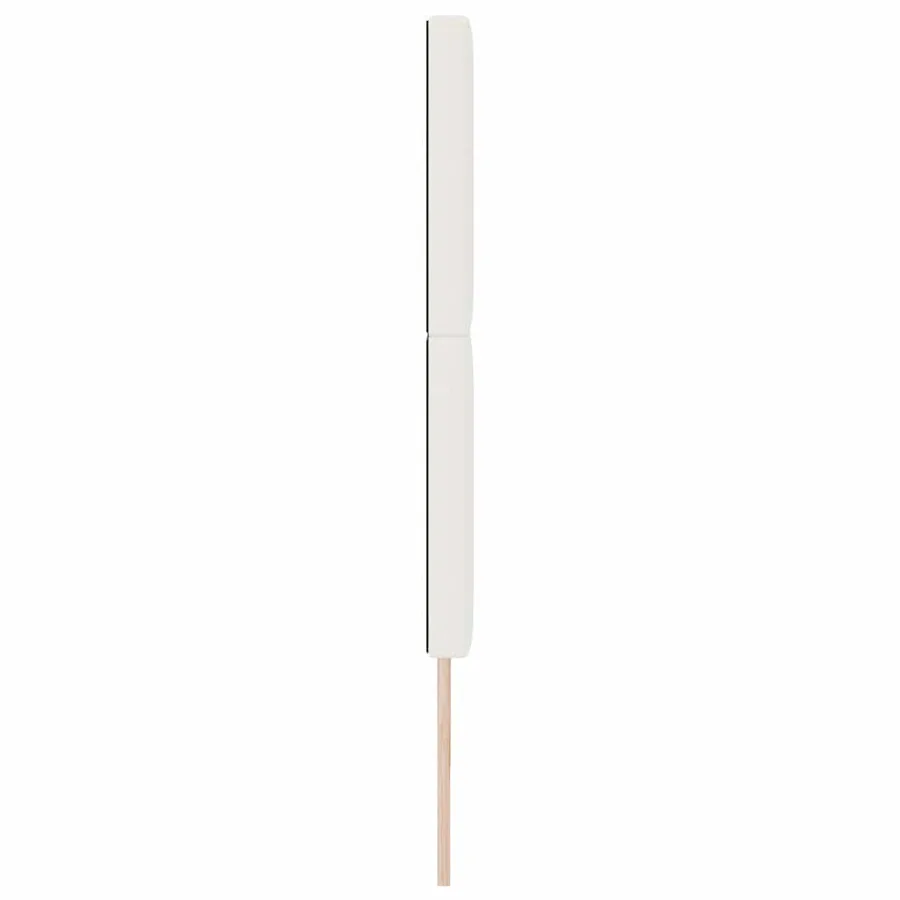 Tête de lit LED Crème 200 cm Tissu en velours côtelé - 6