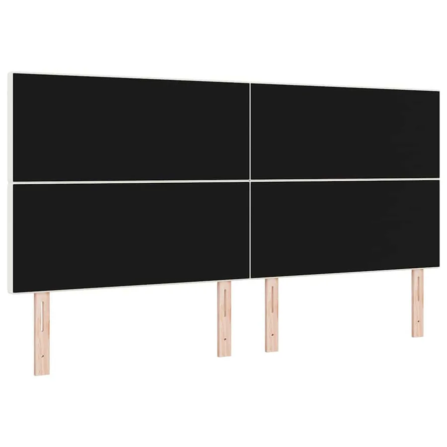 Tête de lit LED Crème 200 cm Tissu en velours côtelé - 7