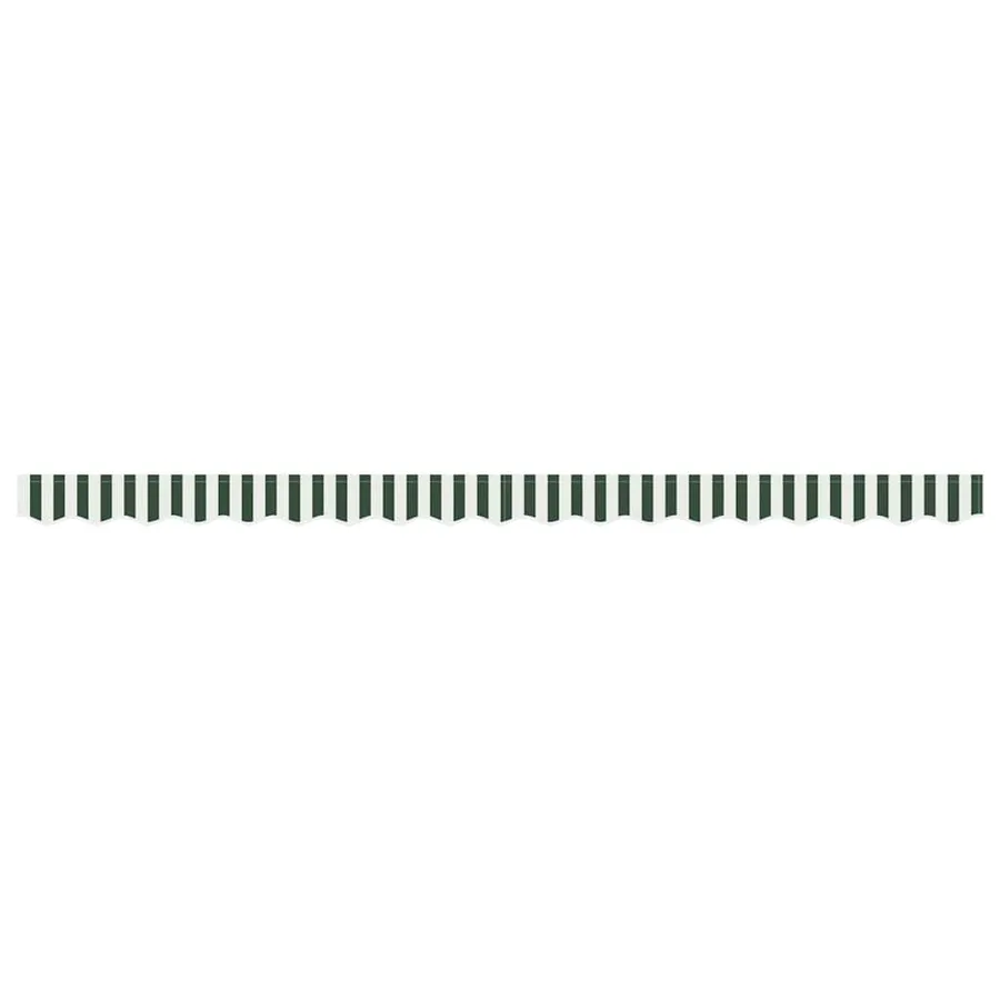 Remplacement de lambrequin Vert et blanc 4 m Polyester - 4