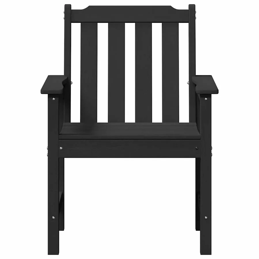 Chaise de jardin 6 pcs Noir 65,5 x 59 x 88 cm Polyéthylène - 5