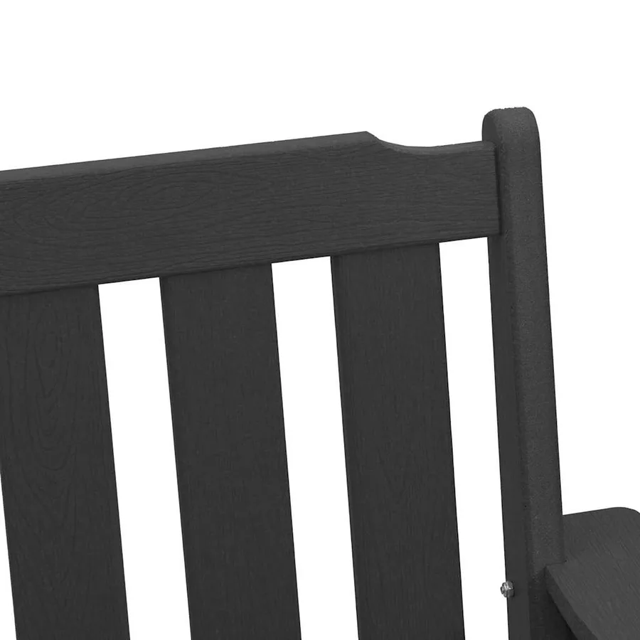 Chaise de jardin 6 pcs Noir 65,5 x 59 x 88 cm Polyéthylène - 9
