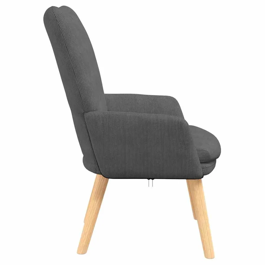 fauteuil Gris foncé 63 x 67 x 94 cm tissu - 5