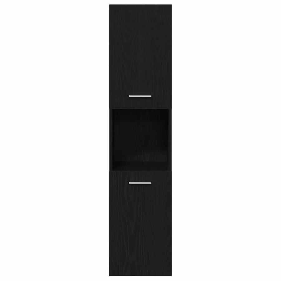 Ensemble de mobilier de salle de bain 4 pcs Chêne noir - 8