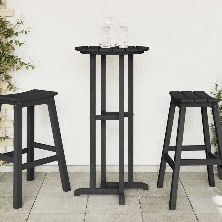 Table de bar Noir 55 x 55 x 107 cm Polyéthylène - 4