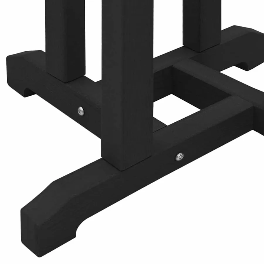 Ensemble de bar de jardin 3 pcs Noir HDPE - 8