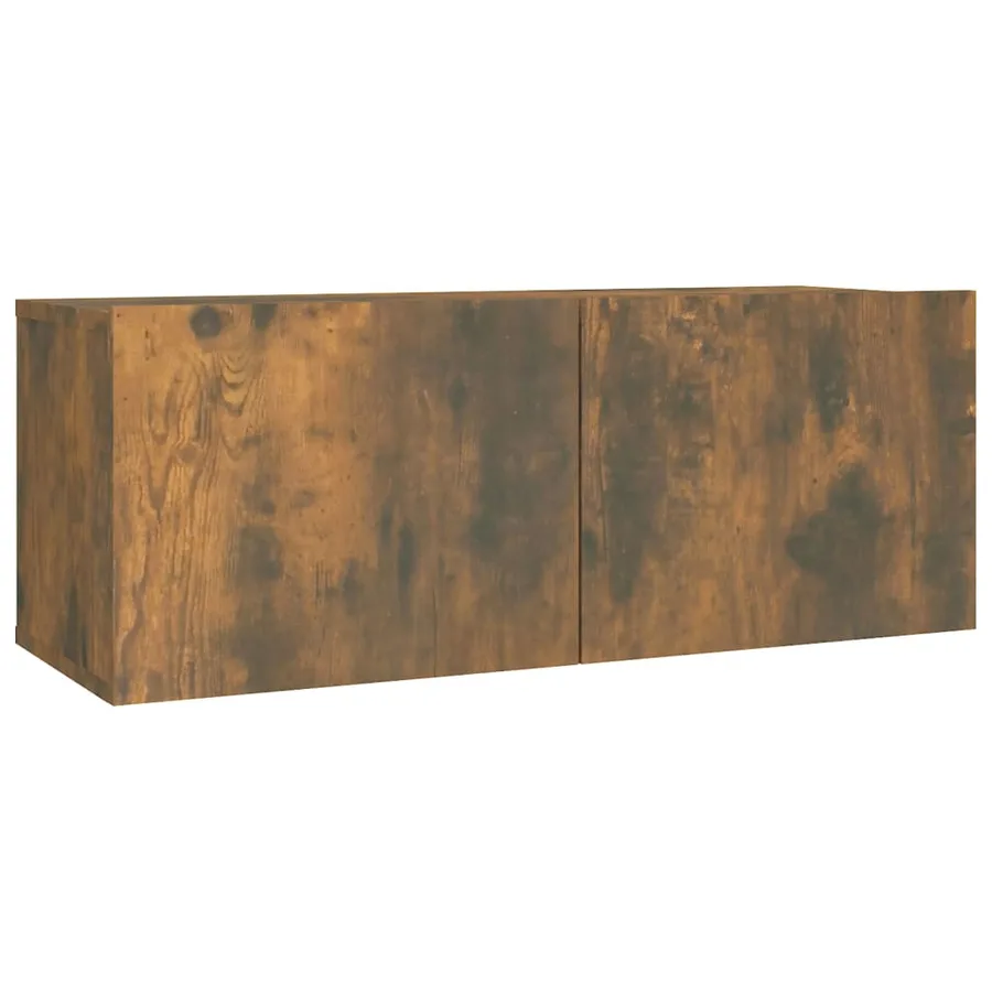 Ensemble de meubles TV 2 pcs Chêne fumé Bois d'ingénierie - 5