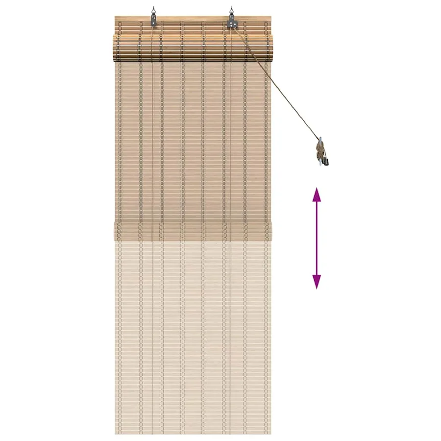 Store enrouleur Nature 60 x 160 cm Bambou - 13