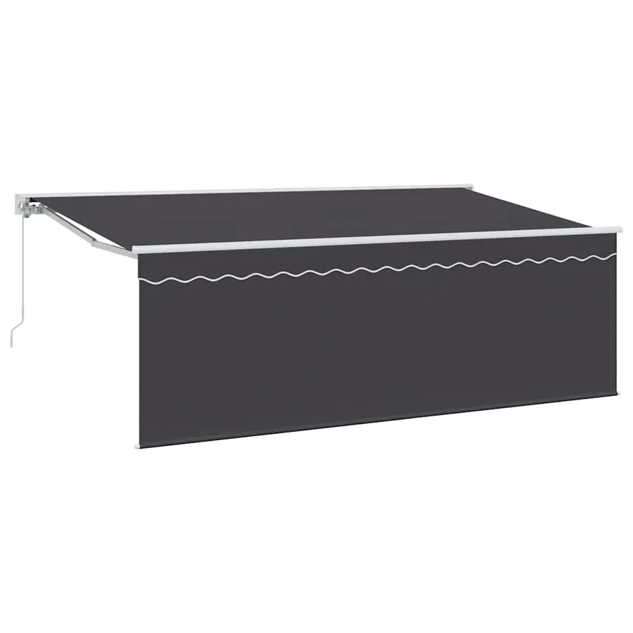 Auvent Rétractable Crème 350 x 200 cm Polyester et Aluminium - 2