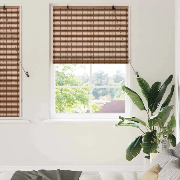Store enrouleur Marron 110 x 160 cm Bambou