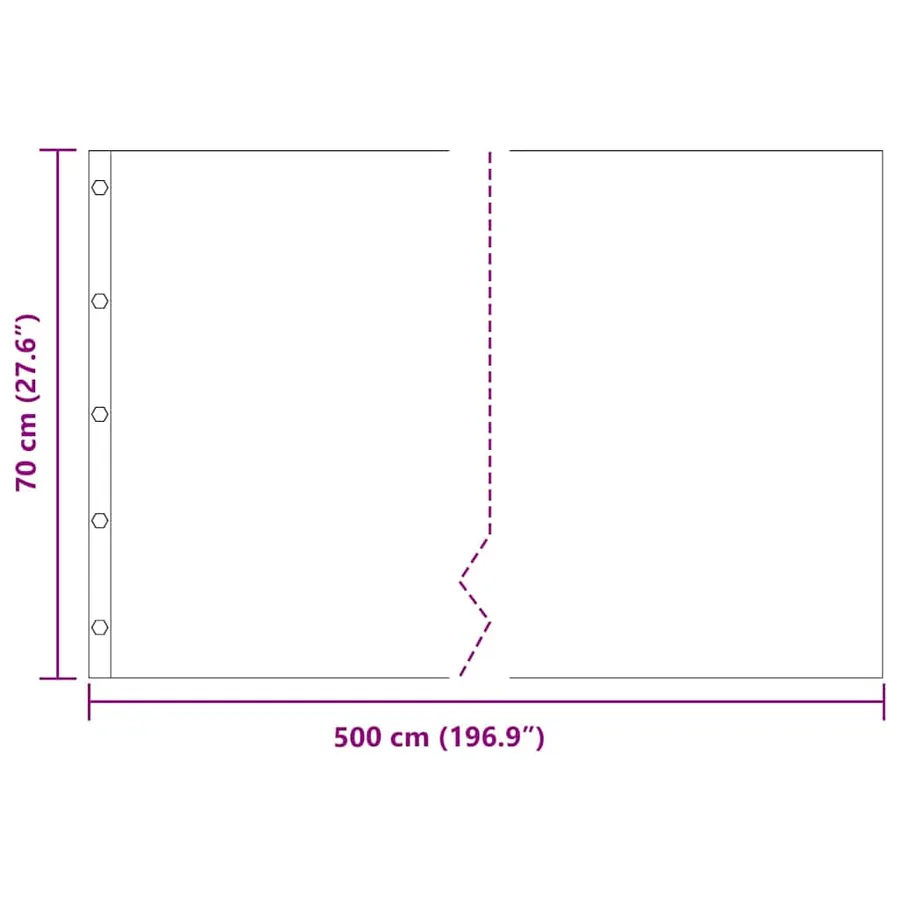 Barrière anti-racines Noir 0,7 x 5 m Polyéthylène - 9
