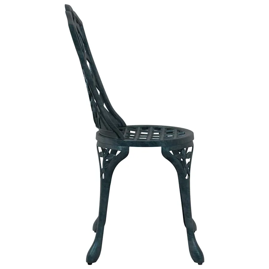 Chaise de jardin 2 pcs Vert 39 x 40 x 87cm Aluminium - 5