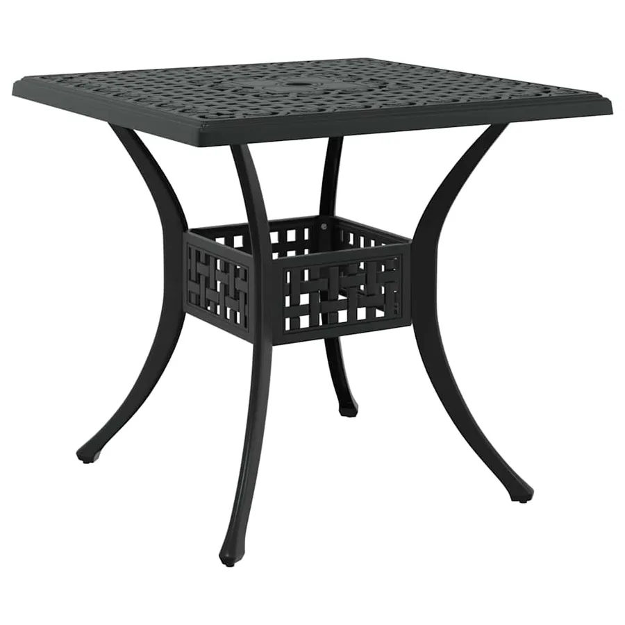 Ensemble de tables de jardin 5 pcs Noir Aluminium coulé - 6