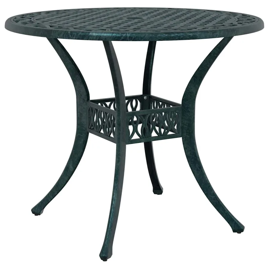 Ensemble de salle à manger pour jardin 7 pcs Vert Aluminium - 6