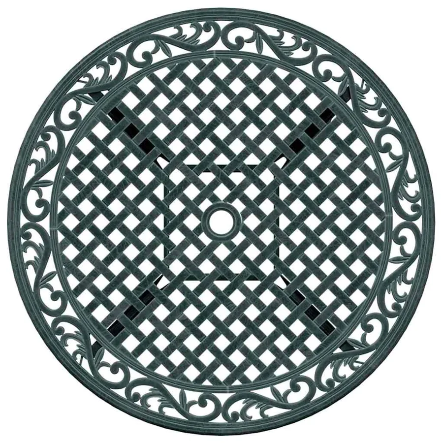 Ensemble de salle à manger pour jardin 7 pcs Vert Aluminium - 8