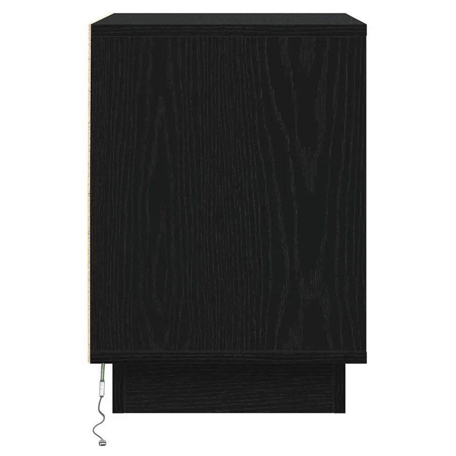 Cabinet de chevet 2 pcs Chêne noir 39 x 34,5 x 50 cm - 8