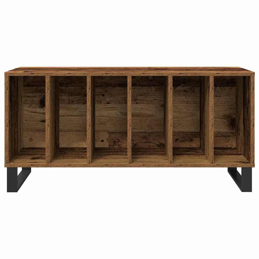 Meuble à vinyles Bois ancien 100 x 38 x 48 cm Bois d'ingénierie - 5