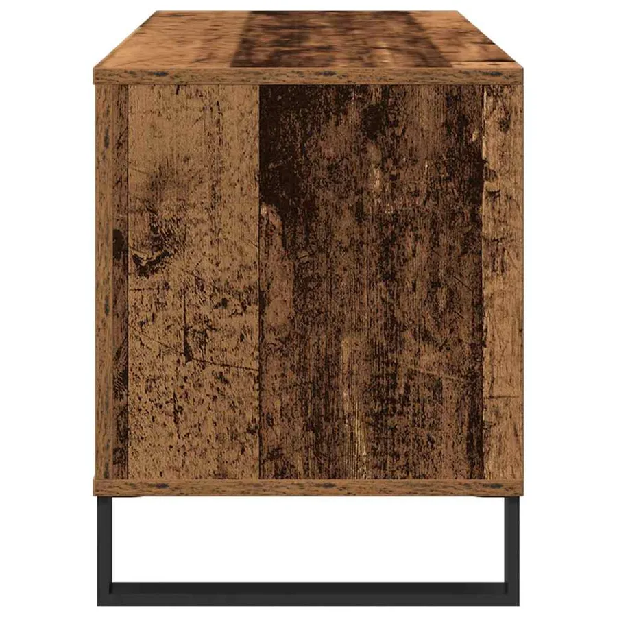 Meuble à vinyles Bois ancien 100 x 38 x 48 cm Bois d'ingénierie - 6