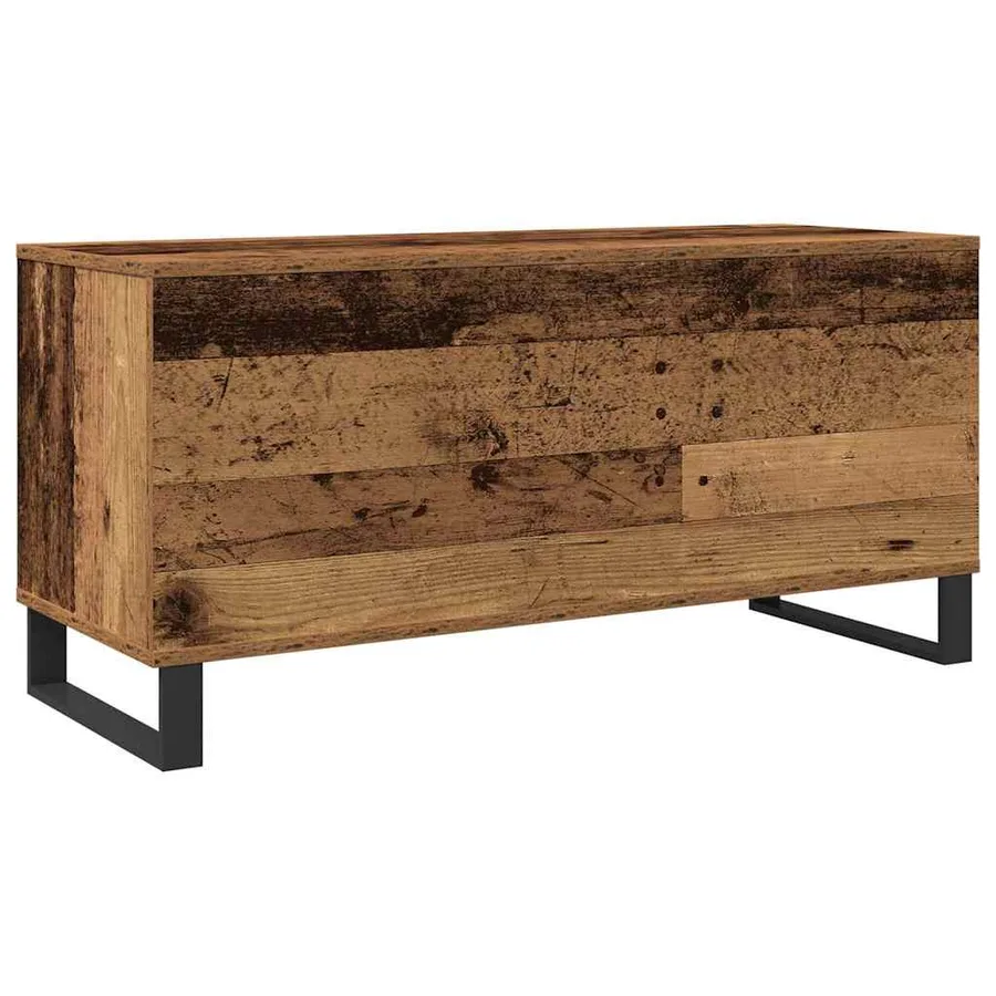Meuble à vinyles Bois ancien 100 x 38 x 48 cm Bois d'ingénierie - 7