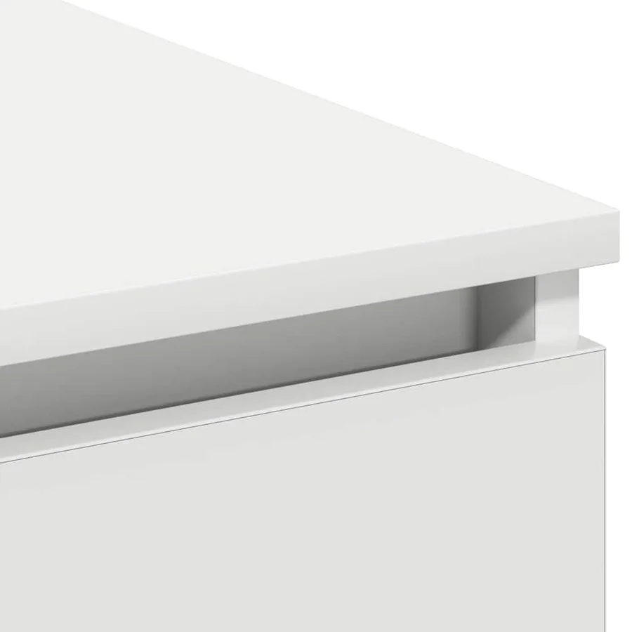 Meuble TV avec LED Blanc 180 x 38 x 49 cm Bois d'ingénierie - 10