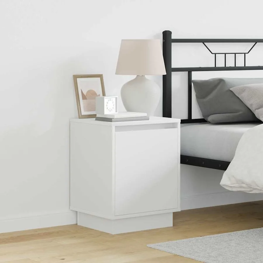 Cabinet de chevet 2 pcs Blanc 39 x 34,5 x 50 cm