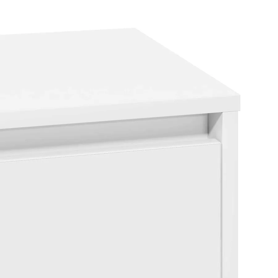 Cabinet de chevet 2 pcs Blanc 39 x 34,5 x 50 cm - 11