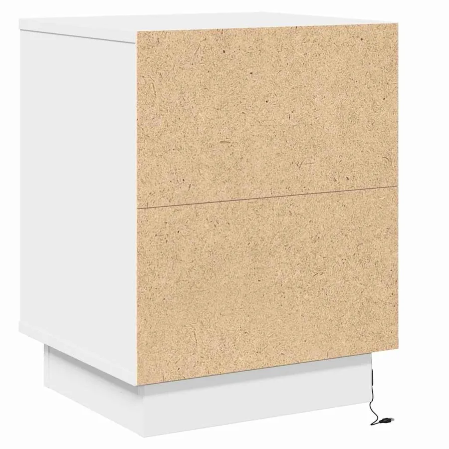 Cabinet de chevet 2 pcs Blanc 39 x 34,5 x 50 cm - 8