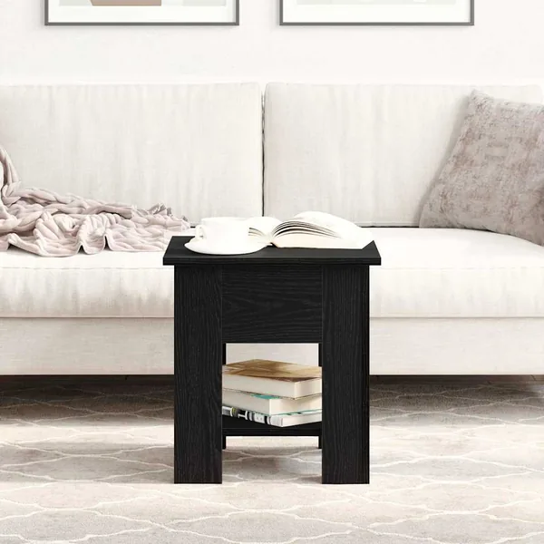 Table basse Chêne noir 40 x 40 x 42 cm Bois d'ingénierie