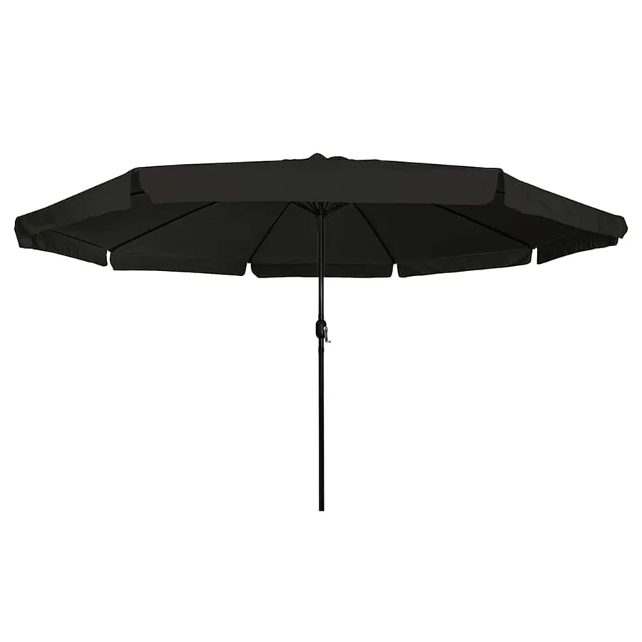 Parasol de jardin Noir 394 x 394 x 248 cm Polyester et Acier - 3