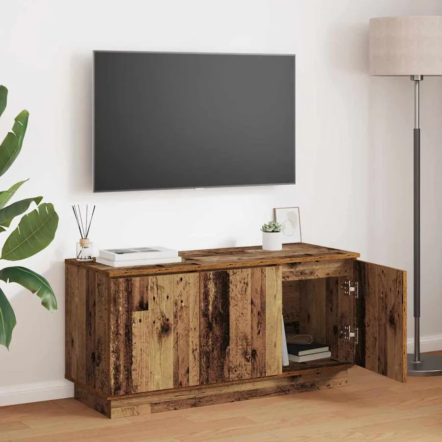 Meuble TV Bois Ancien 100 x 38 x 49 cm Bois d'ingénierie