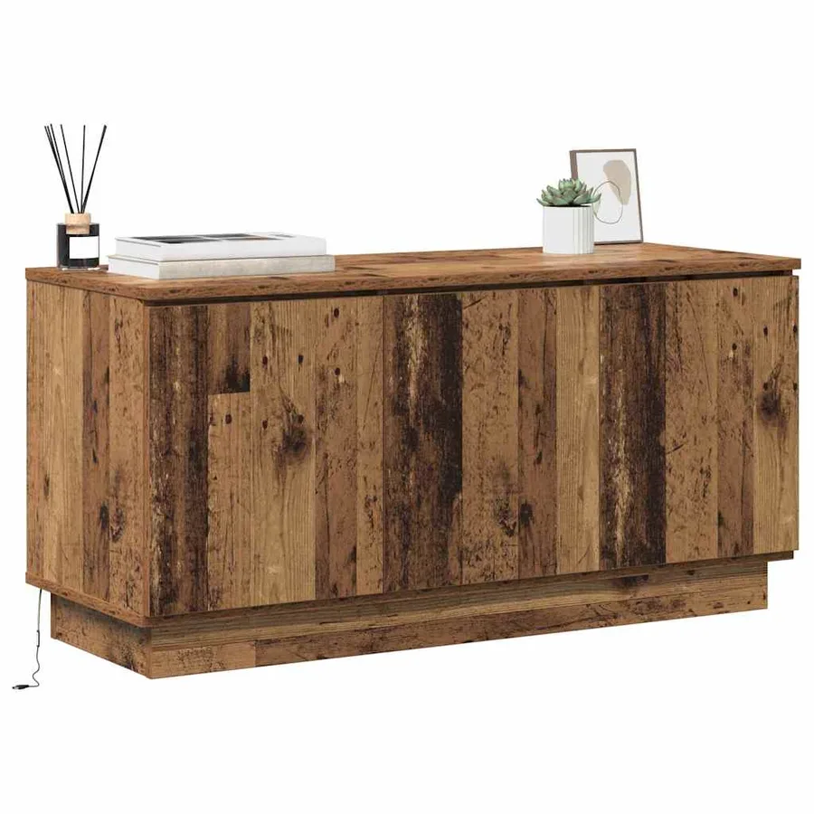 Meuble TV Bois Ancien 100 x 38 x 49 cm Bois d'ingénierie - 3