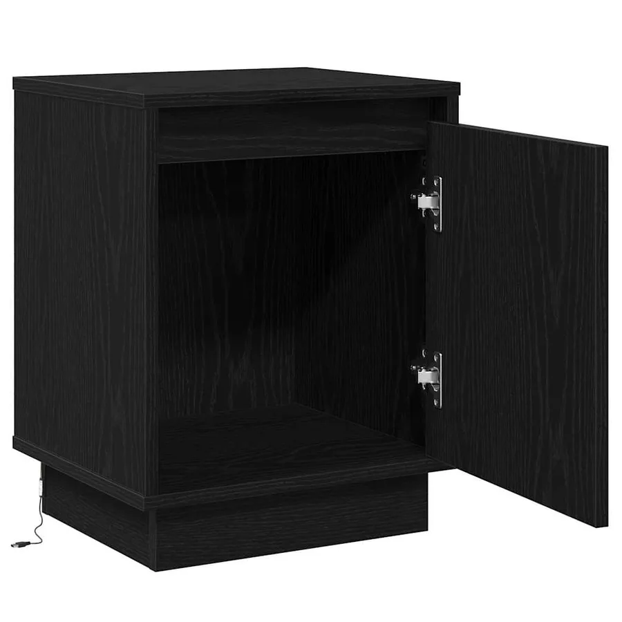 Cabinet de chevet 2 pcs Chêne noir 39 x 34,5 x 50 cm - 6
