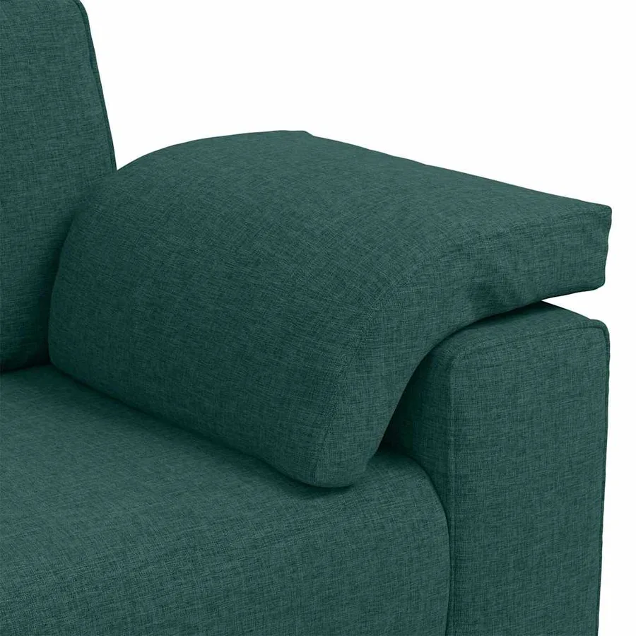 Canapé deux places Vert foncé 180 cm tissu - 7