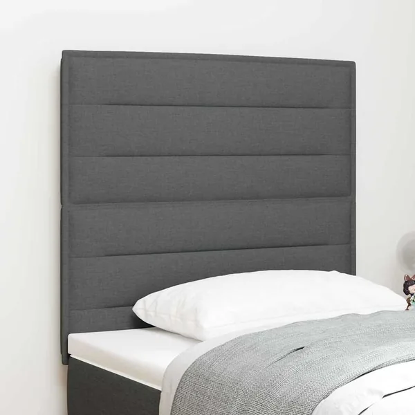 Tête de lit Gris foncé 100 cm tissu