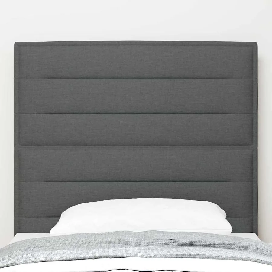 Tête de lit Gris foncé 100 cm tissu - 3